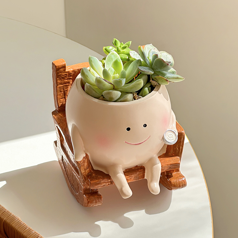 Gardening Tools Cute - Vaso de Resina Estiloso e Fofo