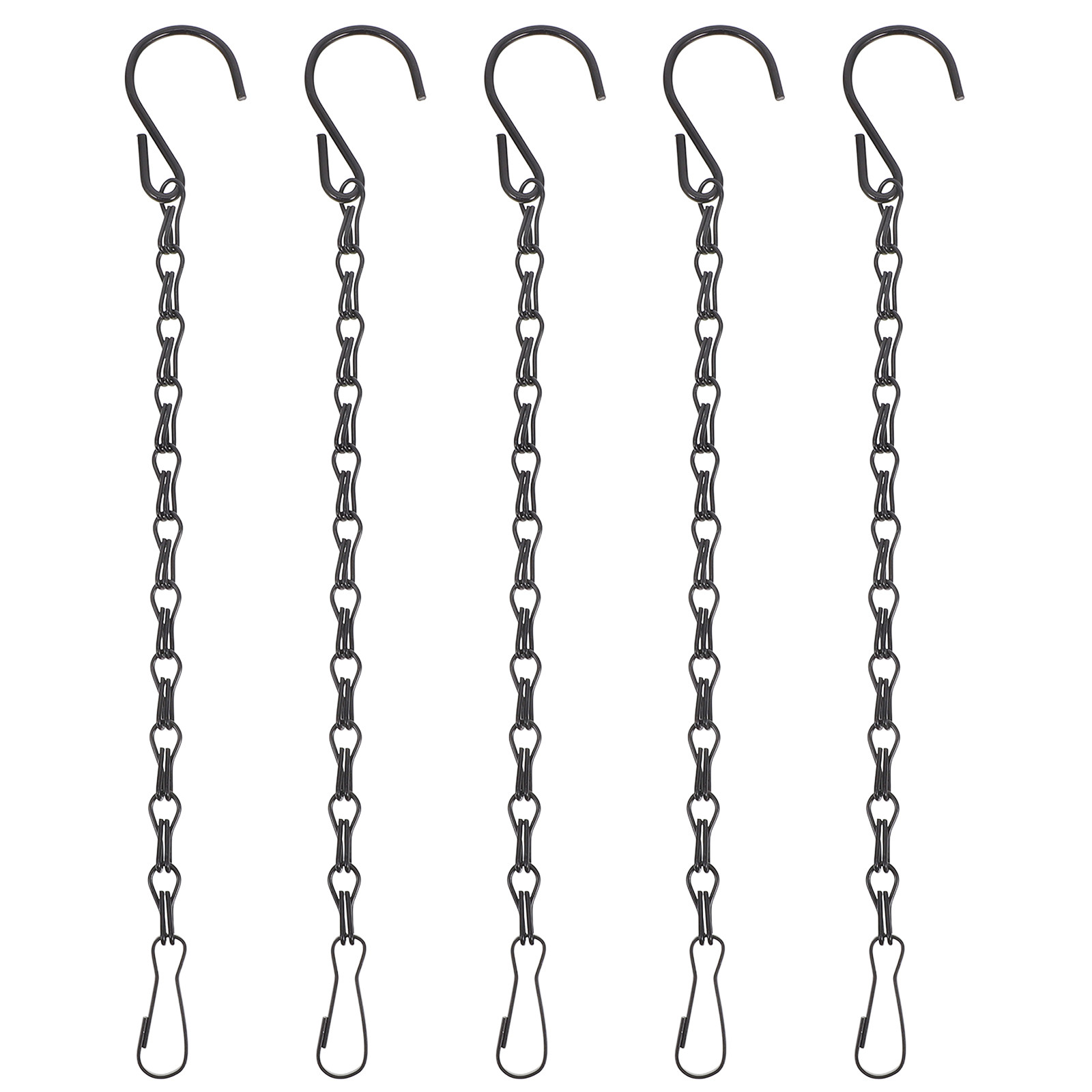 Hanging Planter Basket - 5 Peças de Correntes Pretas com