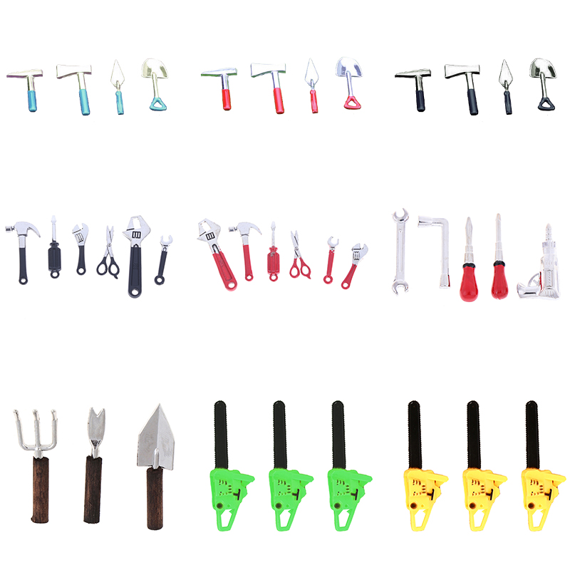 Gardening Tools Repair - 3/4/5/6pcs casa de bonecas kits de