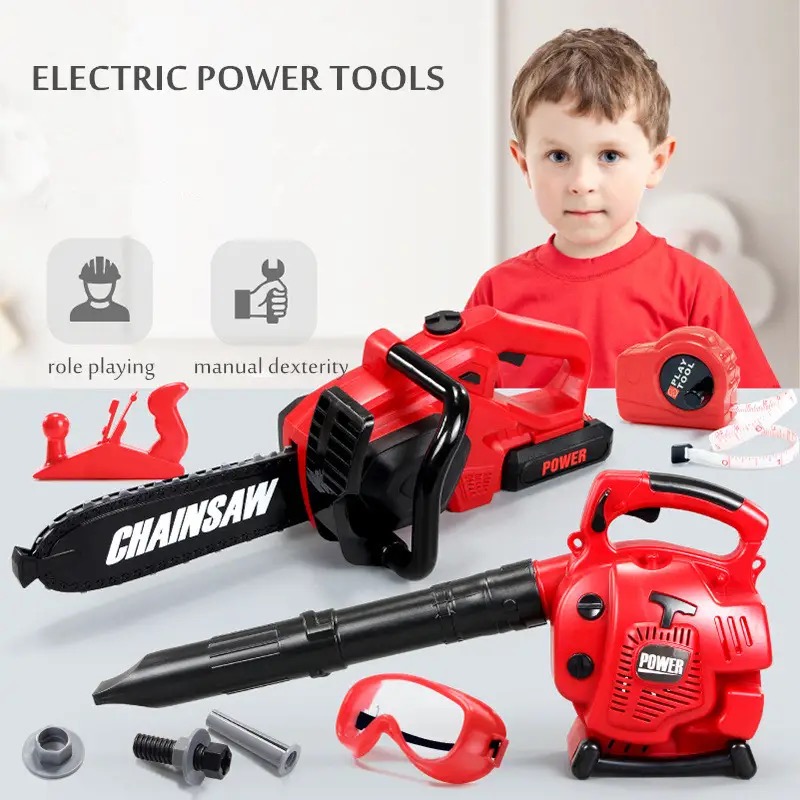 Gardening Tools For 10 Year Olds - Tamanho grande crianças motosserra eletrônica crianças