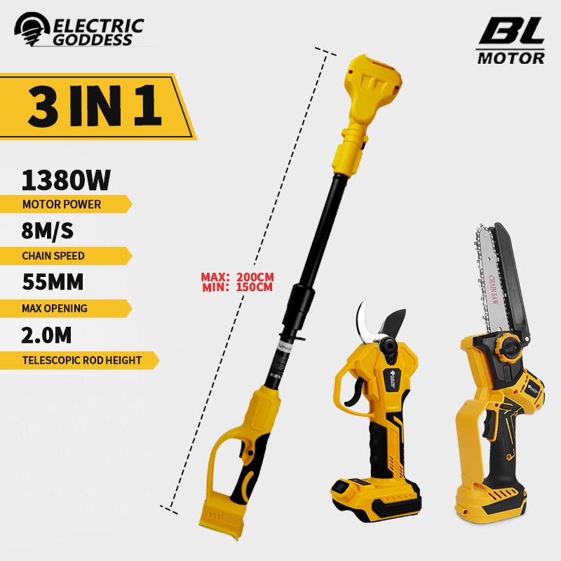 Gardening Tools Usa - Sem escova 6 Polegada motosserra elétrica