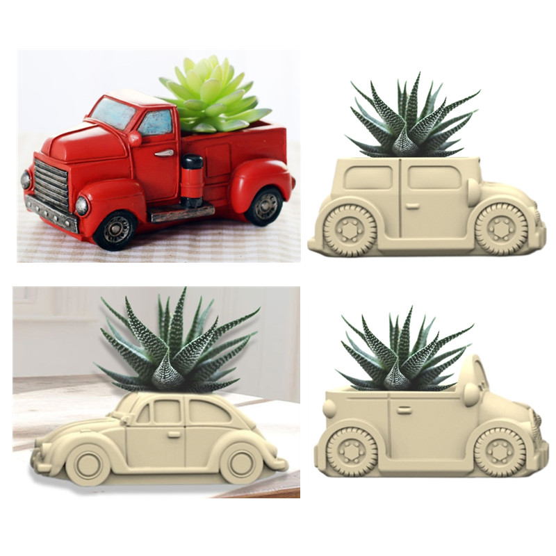 Gardening Tools Cute - Molde de silicone para carro suculento