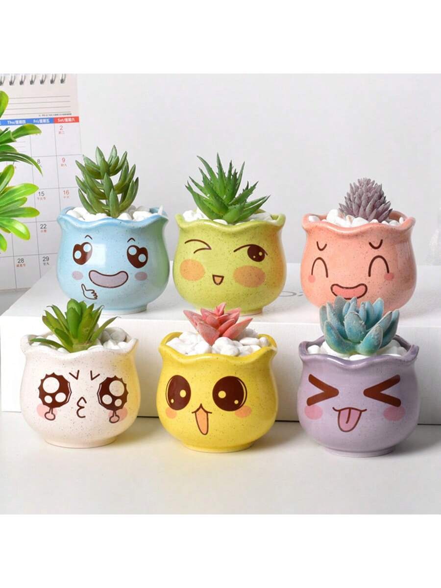 Conjunto de 6 Vasos de Cerâmic - Gardening Tools Cute avaliação e preço