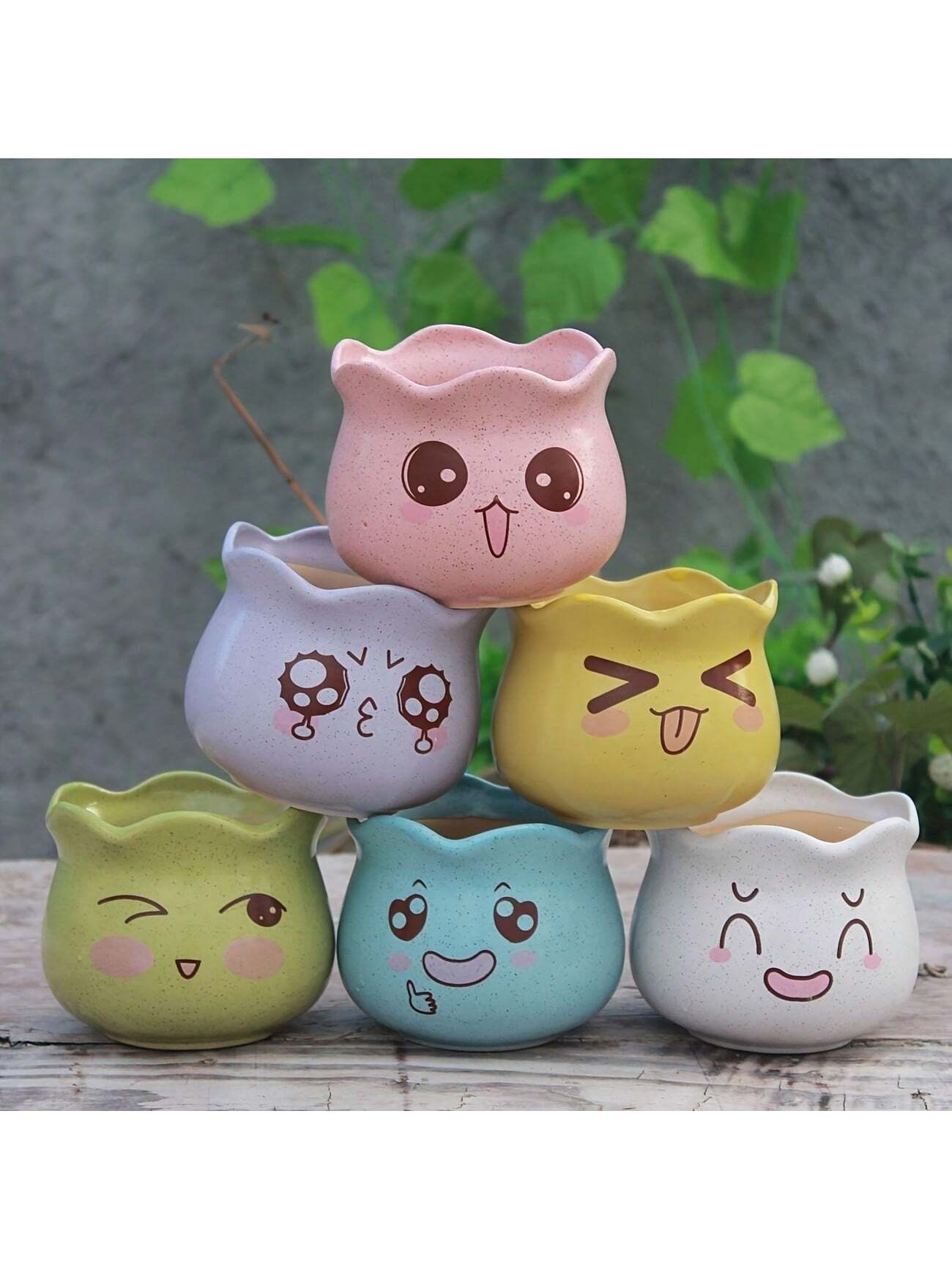 Conjunto de 6 Vasos de Cerâmic - Gardening Tools Cute avaliação e preço