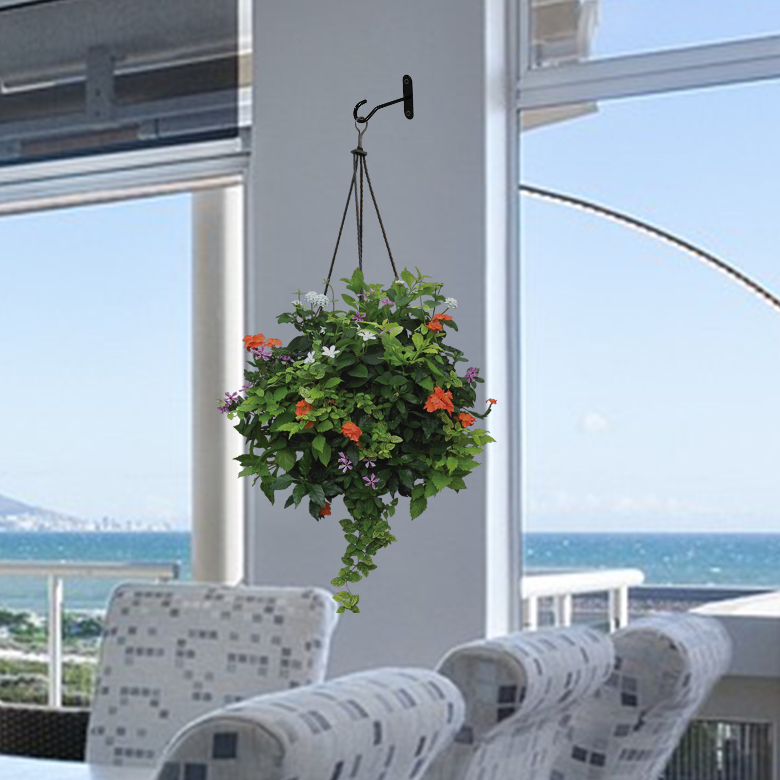 2 Conjuntos de Ganchos de Teto - Hanging Planter Basket avaliação e preço