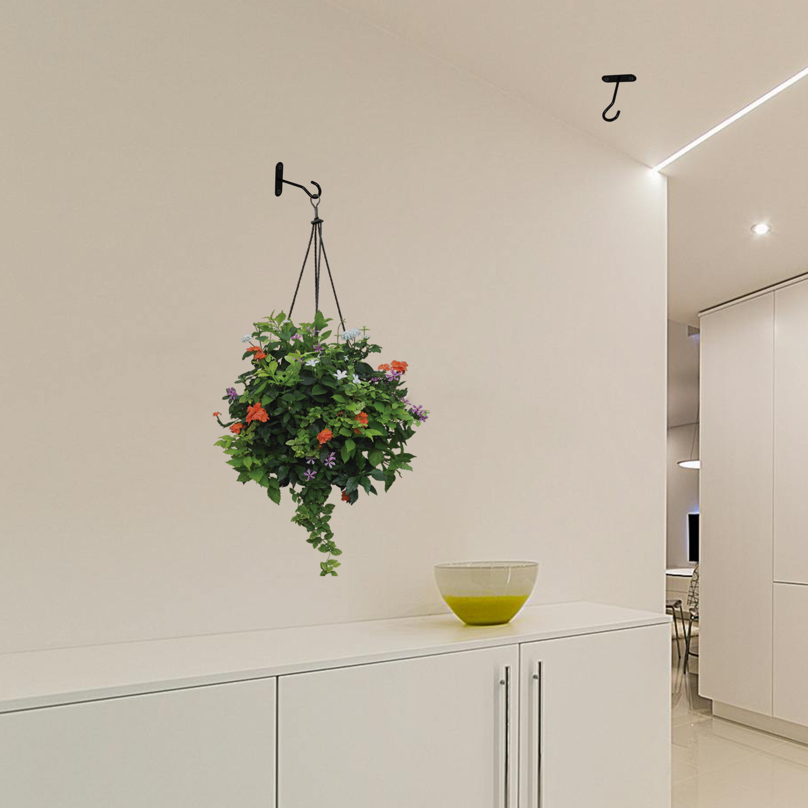 2 Conjuntos de Ganchos de Teto - Hanging Planter Basket avaliação e preço