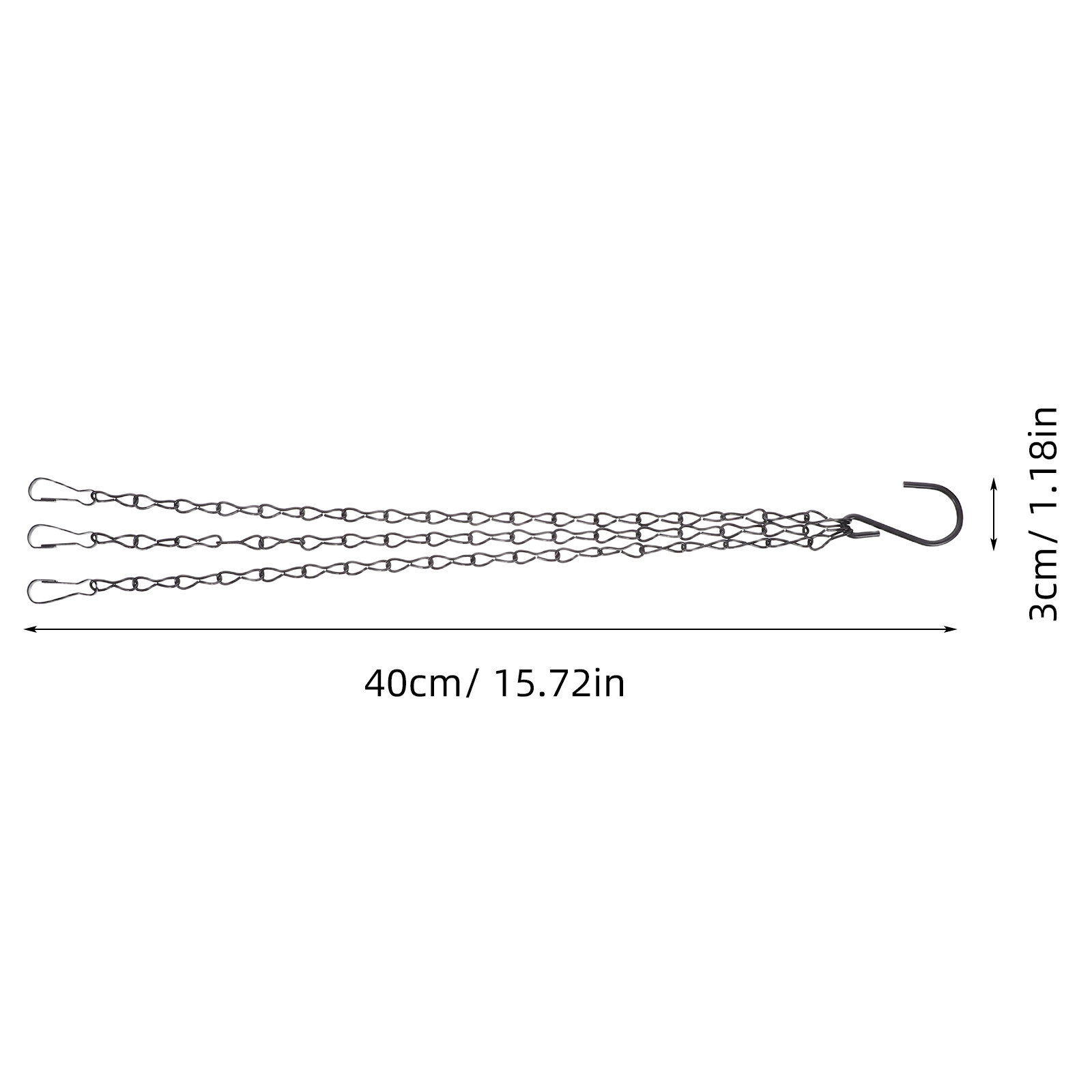 4 unidades de corrente de ferr - Hanging Planter Basket avaliação e preço