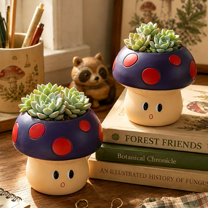 Vaso de Resina em Forma de Cog - Gardening Tools Cute avaliação e preço