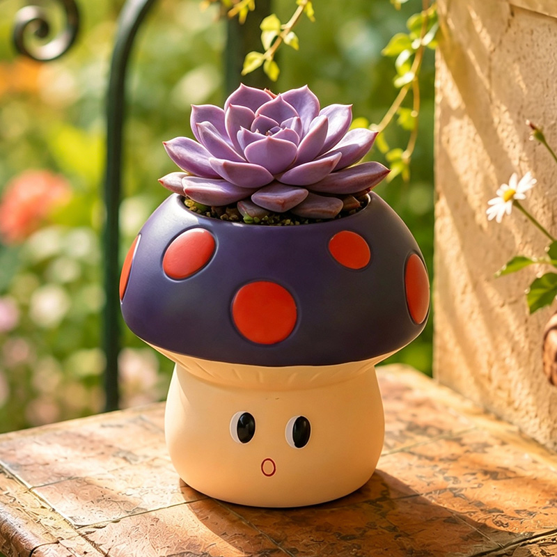 Vaso de Resina em Forma de Cog - Gardening Tools Cute avaliação e preço