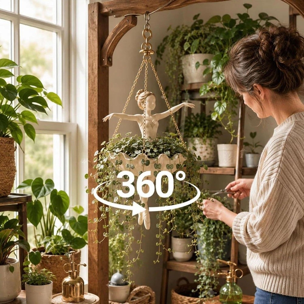 Vaso Suspenso de Resina em For - Hanging Planter Basket avaliação e preço