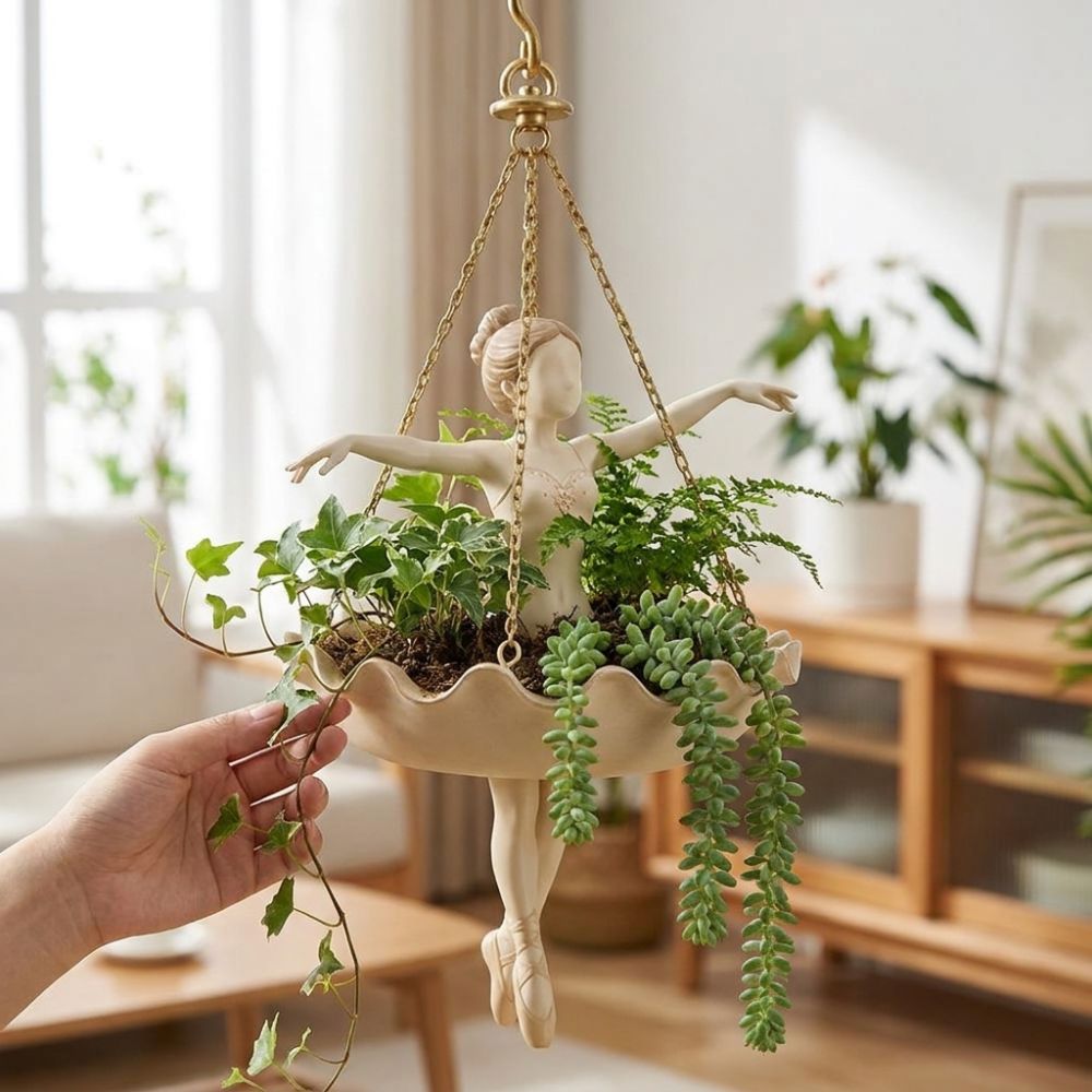 Vaso Suspenso de Resina em For - Hanging Planter Basket avaliação e preço
