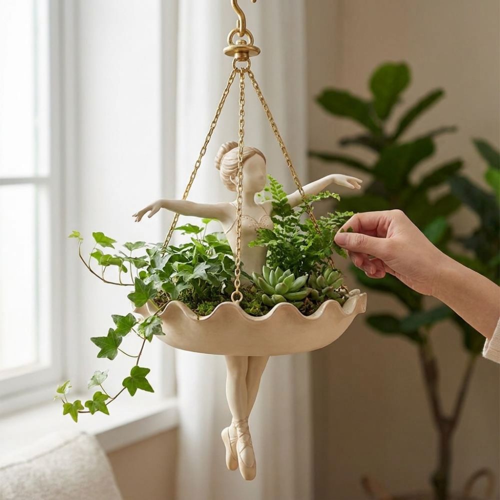 Vaso Suspenso de Resina em For - Hanging Planter Basket avaliação e preço